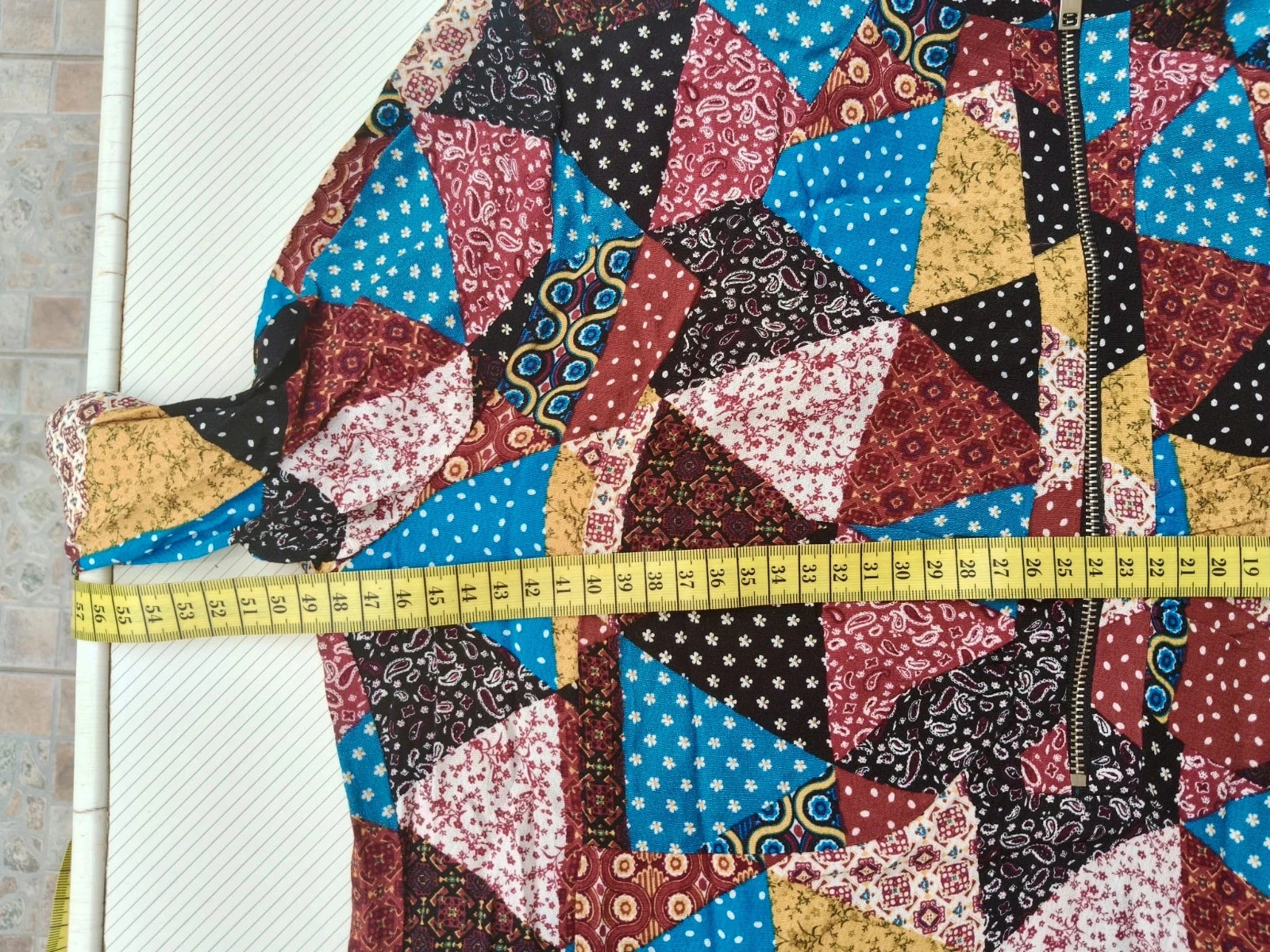 Vintage jurk met opgedrukte patches 💜 – photo 9